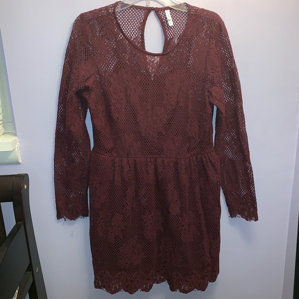 XL xhilaration maroon dress